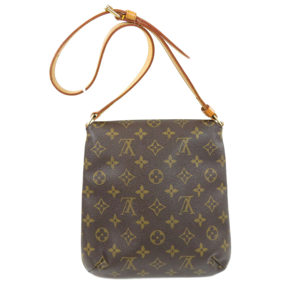 Louis Vuitton Canvas Short Shoulder Bag Musette Salsa Monogram Brown